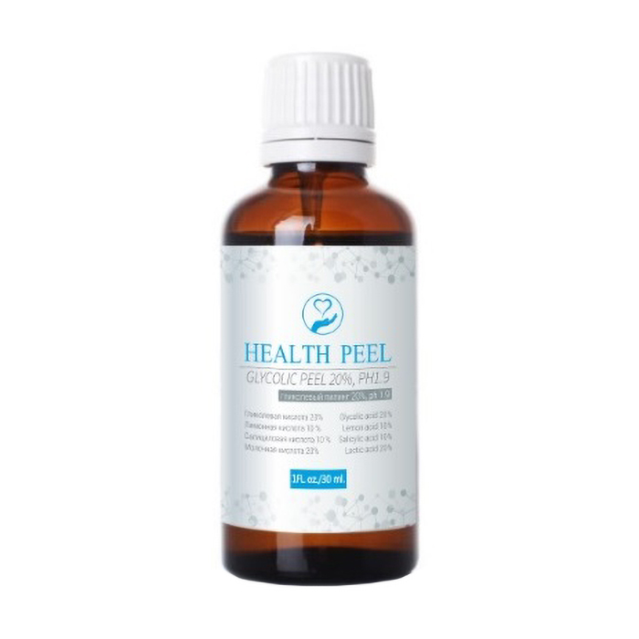 Гліколевий пілінг для обличчя Health Peel Glycolic Peel 20%, pH 1.9, 30 мл